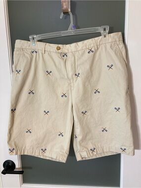 J. McLaughlin Men's Oliver Lacrosse Embroidered Critter Shorts Size 40